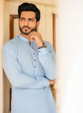Man Wash n Wear Unstitched Powder Blue