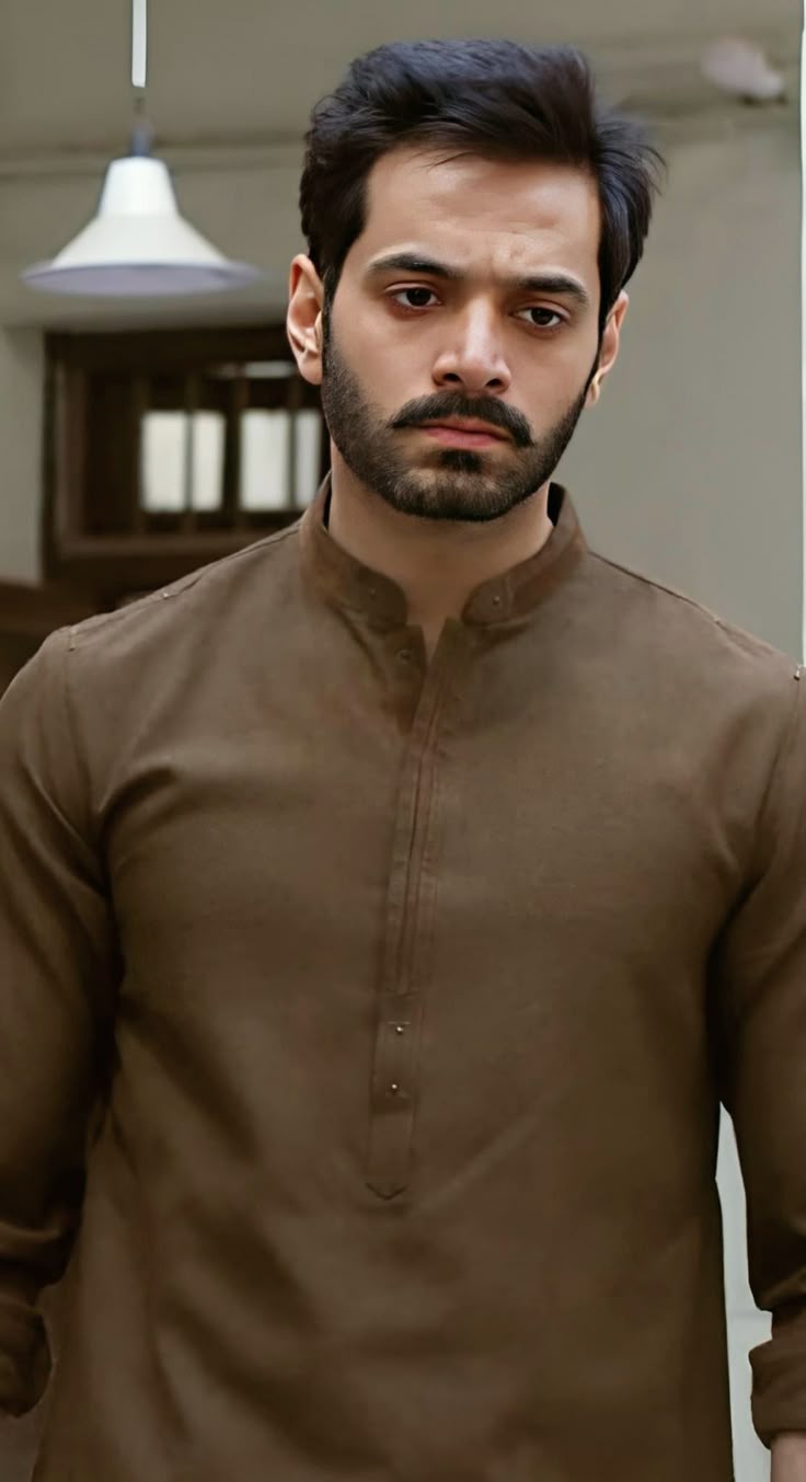 Man Wash n Wear Unstitched Suit Jet Brown