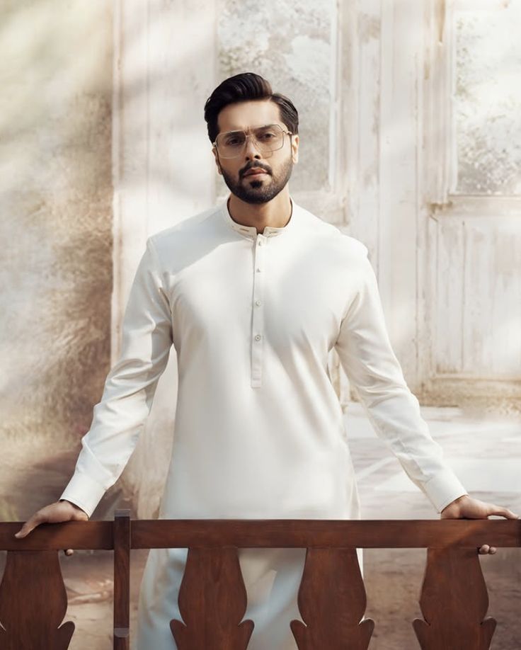 Man Wash n Wear Unstitched Suit Beige
