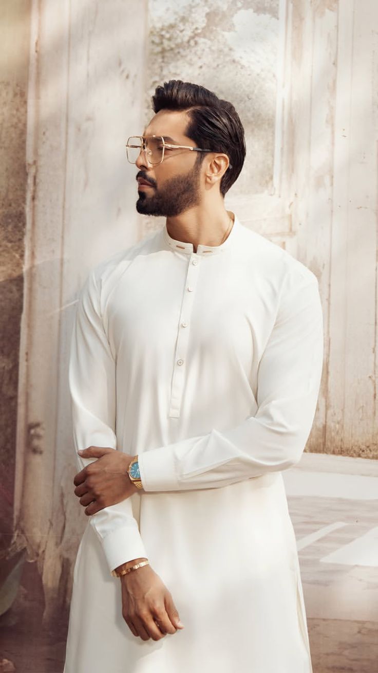 Man Wash n Wear Unstitched Suit Beige