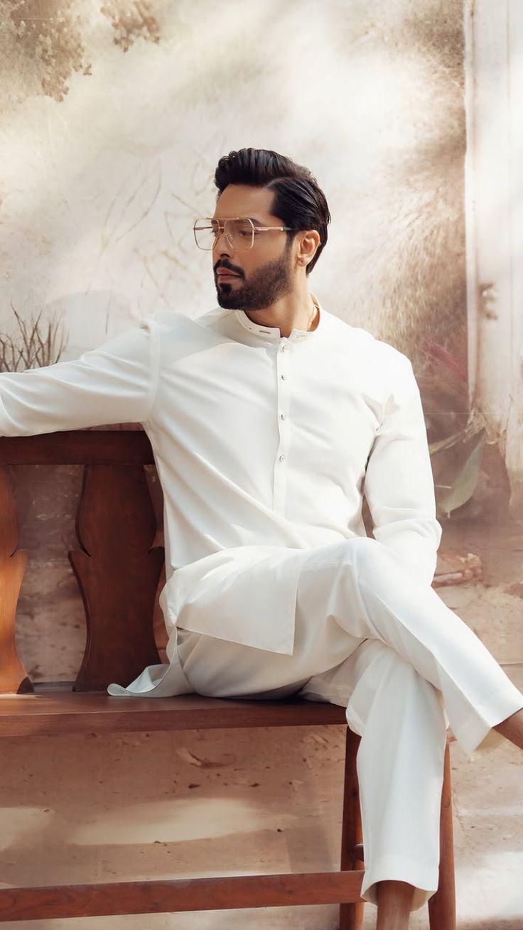 Man Wash n Wear Unstitched Suit Beige