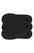 Man Cotton Lightweight No Show Socks (pack of 3) Black