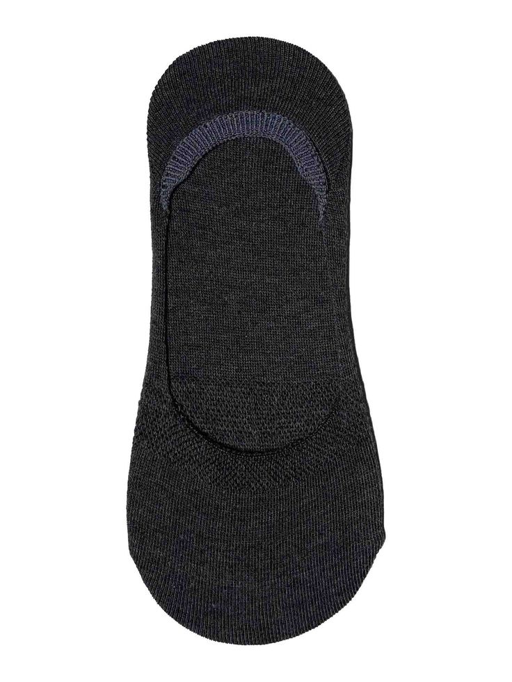 Man Cotton Lightweight No Show Socks Black